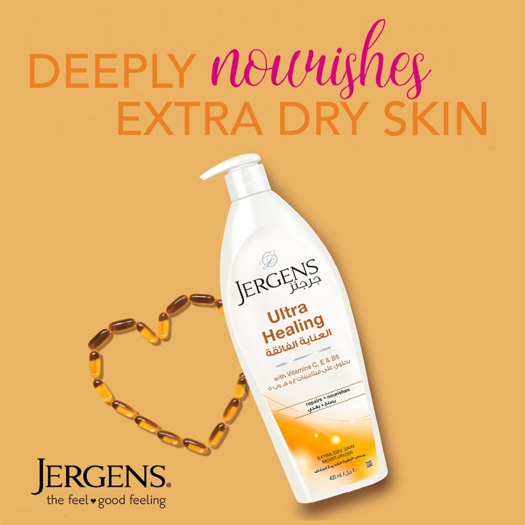 Jergens, Ultra healing lotion, Intensive moisturizing lotion for very dry skin, 200 ml